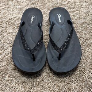 Skechers Black Sparkle Sandals